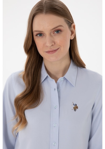 U.s. Polo Assn. Kadın Açık Mavi Gömlek Basic 50298103-vr003 Acık Mavı Açık Mavi