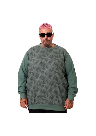Mode Xl Erkek Bisiklet Sweatshirt Selanik U25819 Yeşil