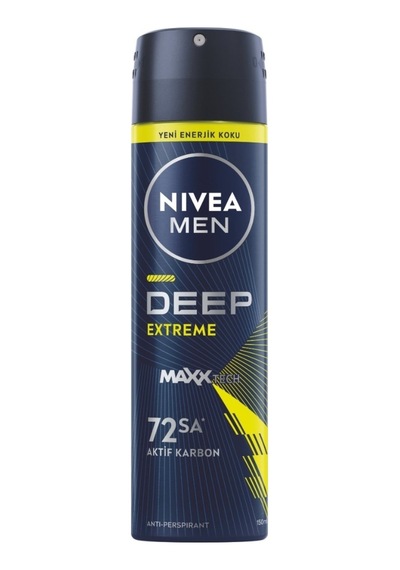 4 Adet Nivea Men Deep Maxxtech Sprey Deodorant 150 Ml