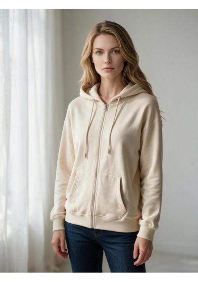 Nealirsanall.com Kadın 3 İplik Şardonlu Oversize Fermuarlı Kapşonlu Sweatshirt Kahverengi Nealirsanall.com Kadın 3 İplik Şardonlu Oversize Fermuarlı Kapşonlu Sweatshirt Kahverengi