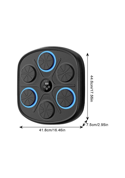 Bluetooth Hoparlör Boks Eğitim Makinesi Rgb Müzikli Genç Yetişkin Boks Egzersizi Eldiven