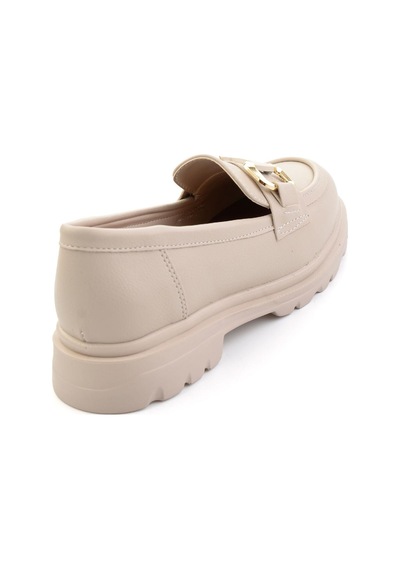 Bambi Bej Kadın Loafer Ayakkabı K01179002009