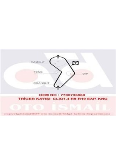 TRIGER EKSANTRIK KAYISI R9 R19 CLIO EXPRESS KANGOO MEGANE 1.4 8V