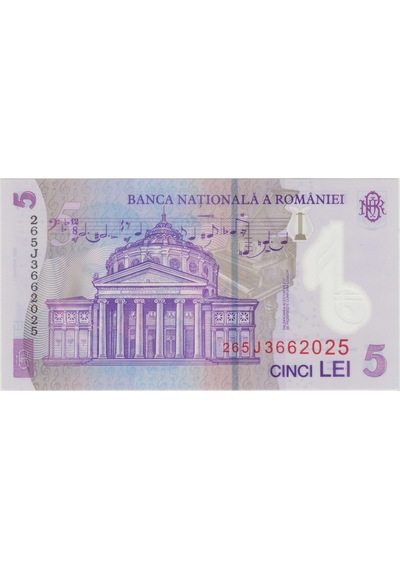 Romanya 5 Ley 2026 Polymer Çil.