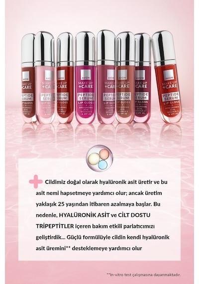 Avon Peptit Serum Lip Gloss Nourish Nude