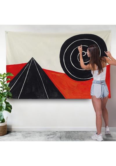 Alexander Calder - Piramit Ve Sarmal Duvar Örtüsü - Pyramid And Spiral-7111