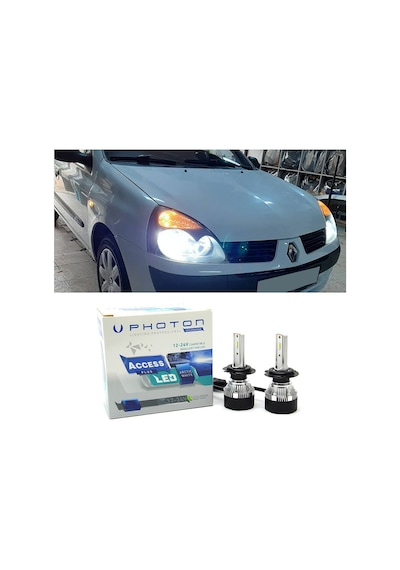 Renault Clio 2 Led Xenon Uzun Far Ampulü H1 Access Yeni Seri Beyaz 2002-2006