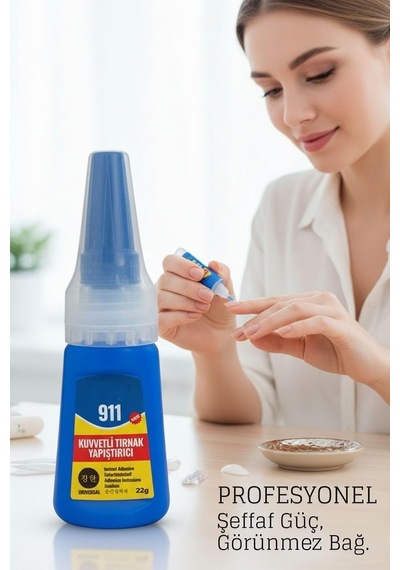 Ultra Güçlü Profesyonel Protez Tırnak Yapıştırıcısı 22 Gram - Hızlı Etkili Tips Takma Tırnak Yapıştırıcı, 722389