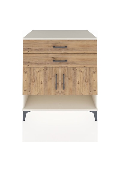 Kronos Şifonyer 2 Raflı 2 Çekmeceli 2 Kapaklı 88x59x96 Aytaşı-çam Aytası
