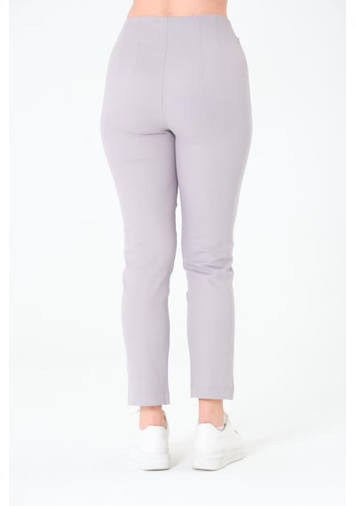 Sortie Collection Tek Düğmeli Gabardin Pantalon Gri