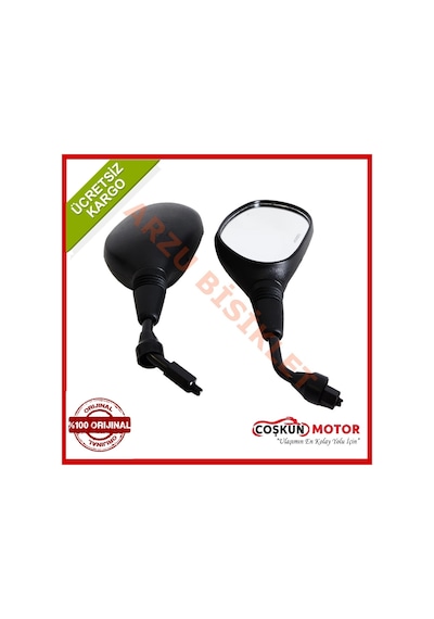 Motosiklet Ayna 10Mm Sağ Taraf Ters Ybr - Tvs - Honda V.B.