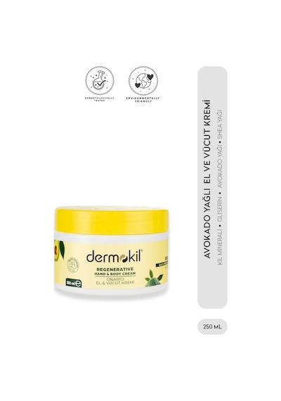 DERMOKİL Avokado Özlü El ve Vücut Kremi 250 ml