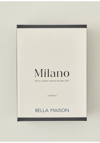Bella Maison Milano 18 Parça Tatlı Çatal Kaşık Bıçak Seti Gold Gold