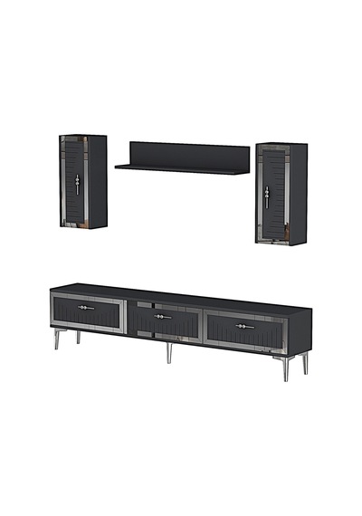 Tvr1801as - Tuna Tv Ünitesi Antrasit Sılver 180cm Antrasit / Koyu Gri - Sılver Tvr1801as - Tuna Tv Ünitesi Antrasit Sılver 180cm Antrasit / Koyu Gri - Sılver