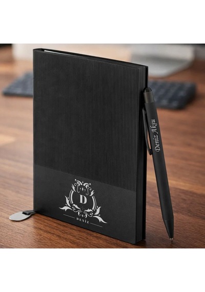 Bk Gift Kişiye Özel İsimli Defter Kalem Seti -5, Hediye Kutulu Premium Not Defteri Seti, Kurumsal Promosyon Seti Kobitmeyencom36371 Bk Gift