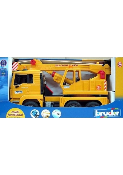 Bruder Man Vinçli Kamyon Sarı 02754