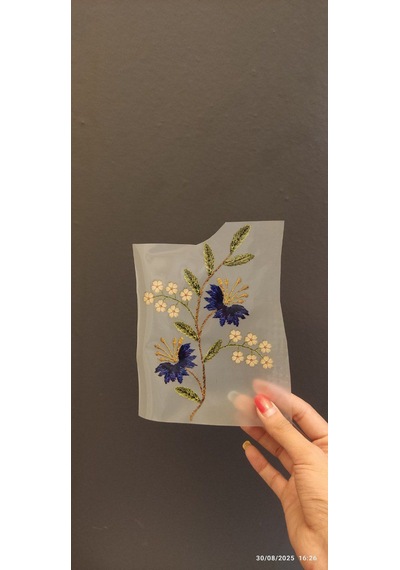 17x12 Cm Ütü İle Yapışan Sarmaşık Transfer Baskı Arma