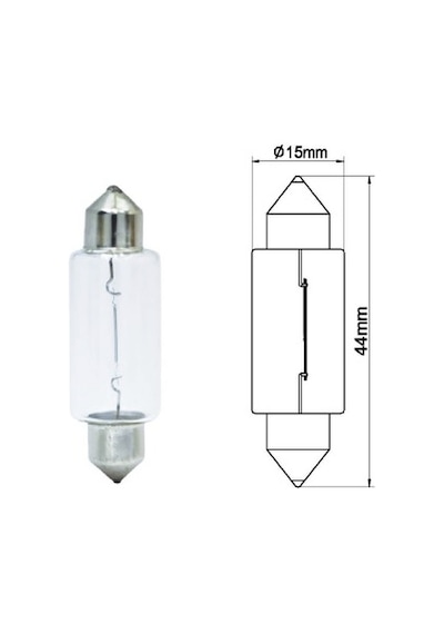 24V 15W T15 Şişman Sofit Ampül Işın 50 Adet