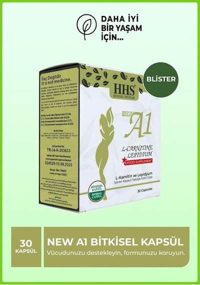 Hhs A1 New A1 Bitkisel Blister Kapsül 30 Kapsül X 2 Kutu