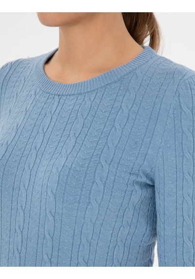 Pierre Cardin Kadın Açık Mavi Kazak /triko 50316334-vr003 Açık Mavi