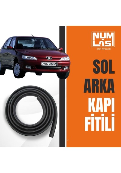 Peugeot 306 Sol Arka Kapı Fitili-a Kalite-numlas-nm3604