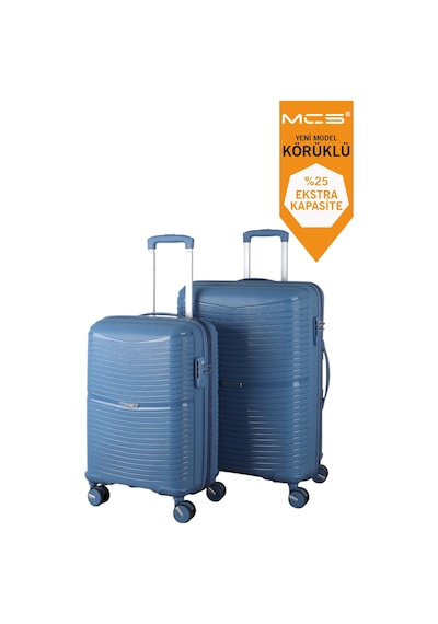 Mçs Polipropilen 2'li Valiz Seti Orta & Kabin V379 Sky Blue