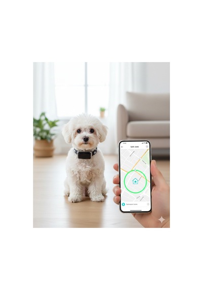 Evcil Hayvan Gps Takip Cihazı Kedi & Köpek İçin Konum Belirleyici Suya Dayanıklı, Sesli Uyarı Siyah
