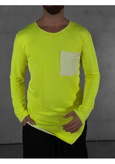 Cocopelli Cep Detaylı Yeşil Asimetrik Sweat Coc2311 Yeşil