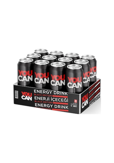 You Can Black Edition Enerji İçeceği 500 ml 12'li