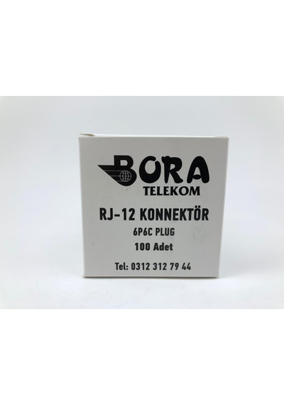 Rj-12 6P6C Soket (1 Kutu 100 Adet) ( Ürün Adınıza Faturalı )
