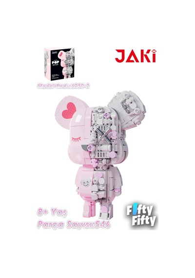 Jaki Maker Pop Mıknatıs Ayı -jk6250-2 546 Parça Oyuncak Yapım Seti