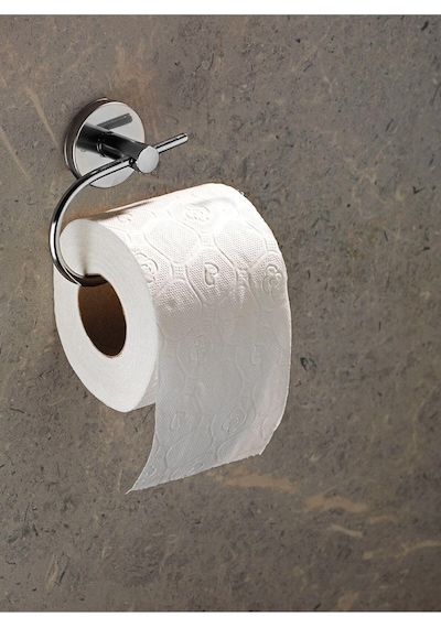 Sas Haus Yapışkanlı Tuvalet Kağıtlığı Wc Kağıtlık Tuvalet Kağıdı Askısı Krom S-107 Kasa - 15 Krom Çok Renkli