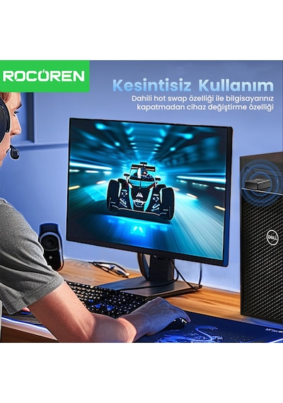 Rocoren 650 Mbps 2.4 & 5ghz Dual Band Usb Wifi Adaptör