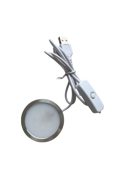 Dc 5v Alüminyum Kasalı Usb Anahtarlı Kablolu Led Kit 60 8mm Beyaz