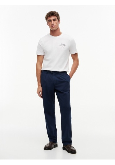 Tommy Hilfiger Scrıpt Stack Regular Tee Erkek Beyaz T-shirt - Mw0mw43224