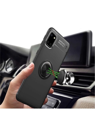 Samsung Galaxy Uyumlu Note 10 Lite Kilif Yüzüklü Magnetli Ravel Case 415866375