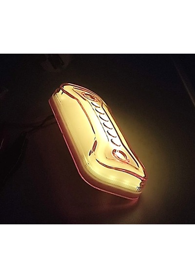 10 Adet Neon Ledli Mercekli Yan Dorse Lambası 12-24 Volt Turuncu