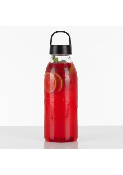650 Ml Doa Su Matarası - Bpa Free Pet Spor Matara Siyah Kapak Çok Renkli