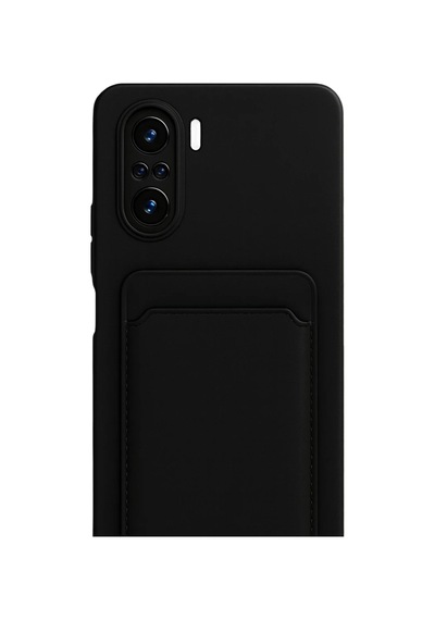 Xiaomi Poco F3 Kılıf Kelvin Kartvizitli Silikon - Siyah 0.2M-Çok Renkli