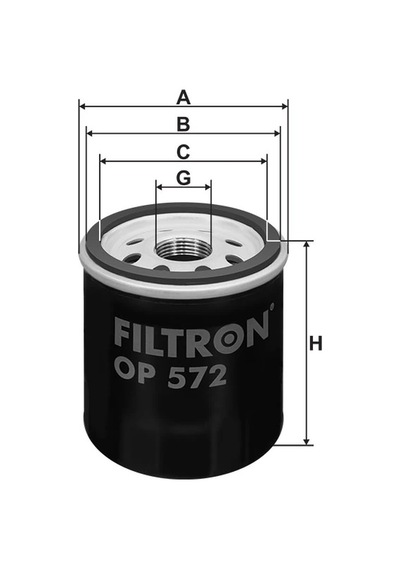 Op572 - Yağ Filtresi - Filtron