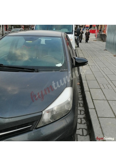 Toyota Uyumlu Yaris Yarasa Ayna Kapağı - 2011 - 2017. Piano Black