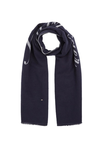 Tommy Hilfiger Th Logo Scarf, 0gy Lacivert Kadın Eldiven-atkı-bere