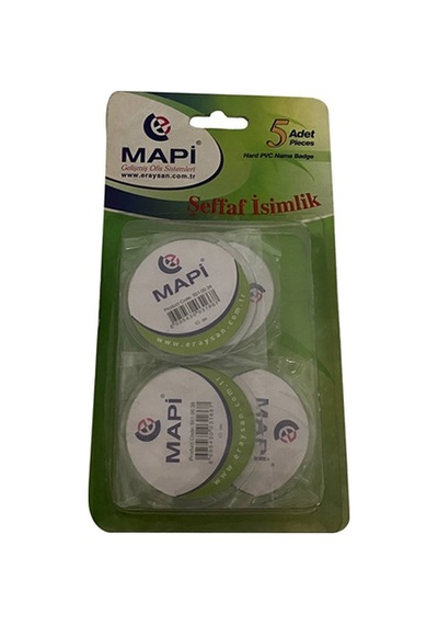 Mapi Şeffaf Isimlikler Blister 65 Mm 5'li Paket