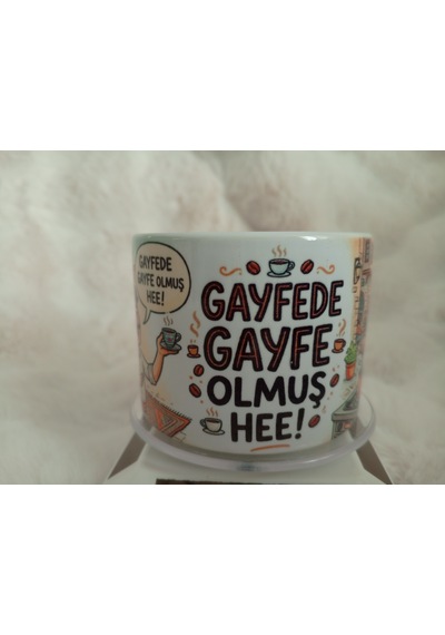 Özel Tasarım Motto Fincan 5 Beyaz