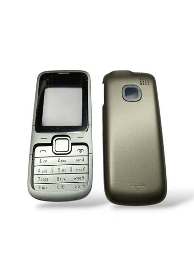 Nokia C1-01 Kapak Nokia C1-01 Uyumlu Gri Kapak Arka Kapak Tuş Tak