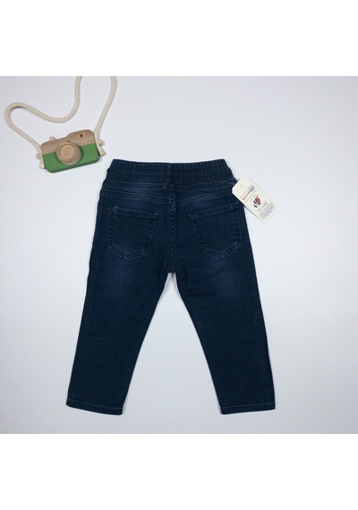 Momikon Erkek Çocuk Beli Lastikli Jean Pantolon Lacivert