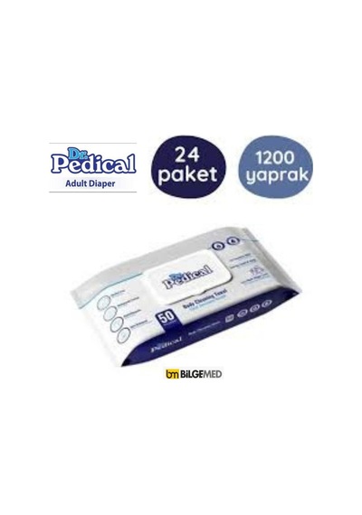 Dr.pedical Vücut Temizleme Havlusu 50'li 24 Paket