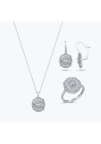 Altınbaş Altın Üçlü Baget Taşlı Set Utkss0116-24875-set