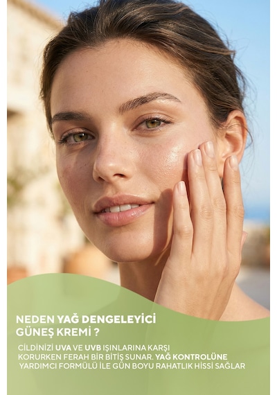 The Ceel Yağlı Ciltler İçin Yağ Dengeleyici SPF 50+ Güneş Kremi 50 ml