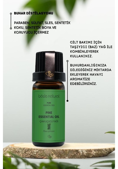 Bade Natural Çam Uçucu Yağı %100 Saf 10 ML